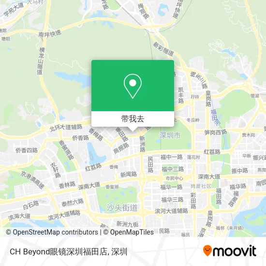 CH Beyond眼镜深圳福田店地图