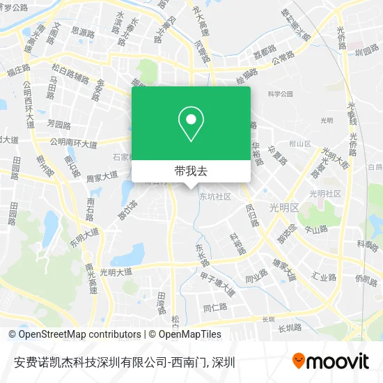 安费诺凯杰科技深圳有限公司-西南门地图