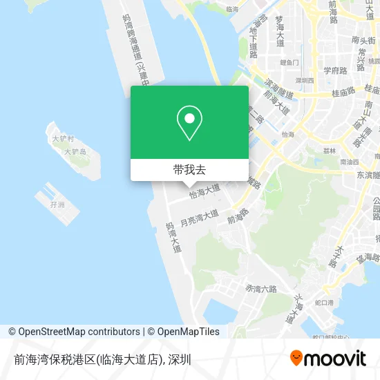 前海湾保税港区(临海大道店)地图