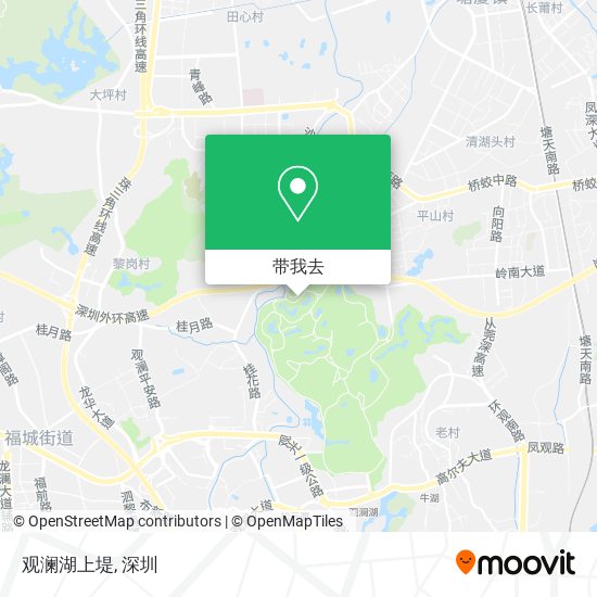 观澜湖上堤地图