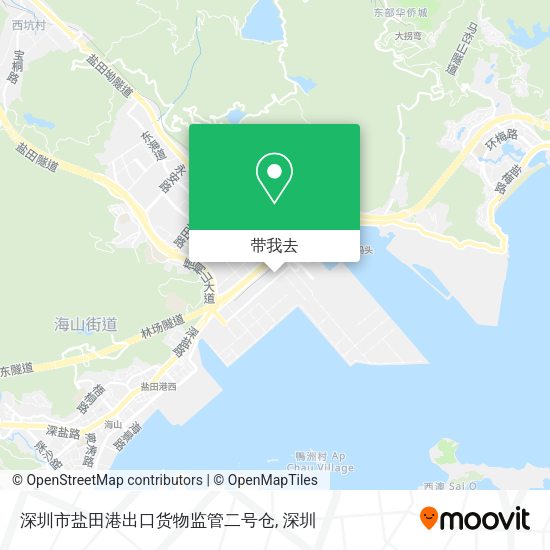 深圳市盐田港出口货物监管二号仓地图