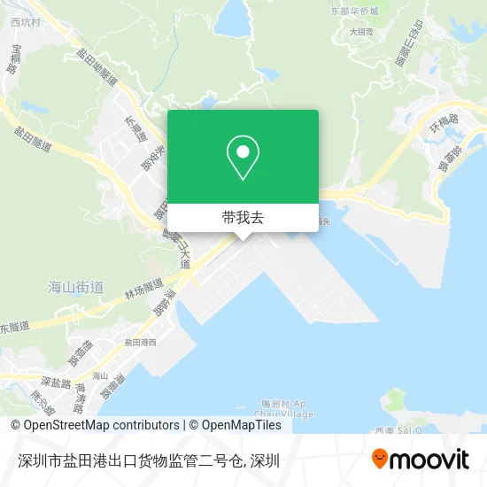 深圳市盐田港出口货物监管二号仓地图