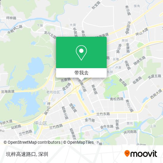 坑梓高速路口地图