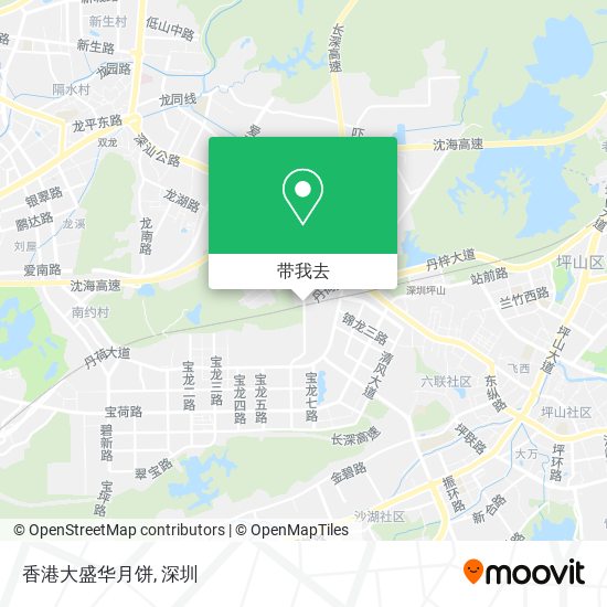 香港大盛华月饼地图