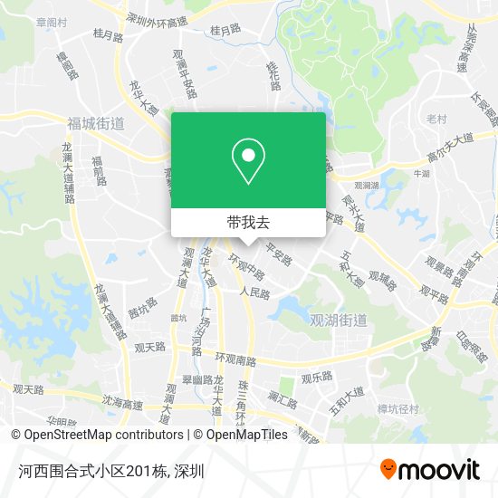 河西围合式小区201栋地图