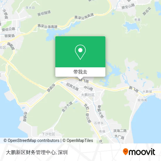 大鹏新区财务管理中心地图