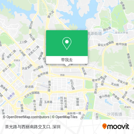 茶光路与西丽南路交叉口地图