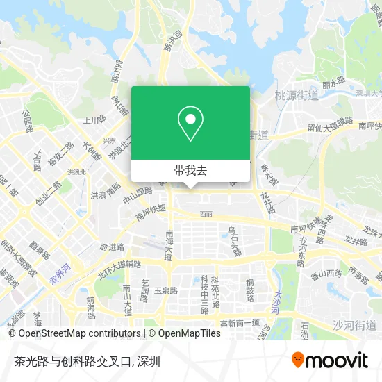 茶光路与创科路交叉口地图