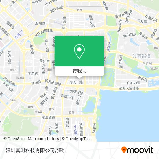 深圳真时科技有限公司地图