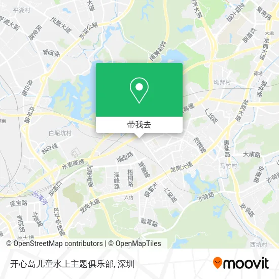 开心岛儿童水上主题俱乐部地图