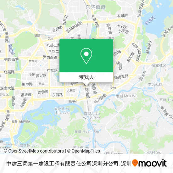 中建三局第一建设工程有限责任公司深圳分公司地图