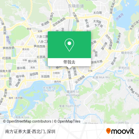 南方证券大厦-西北门地图