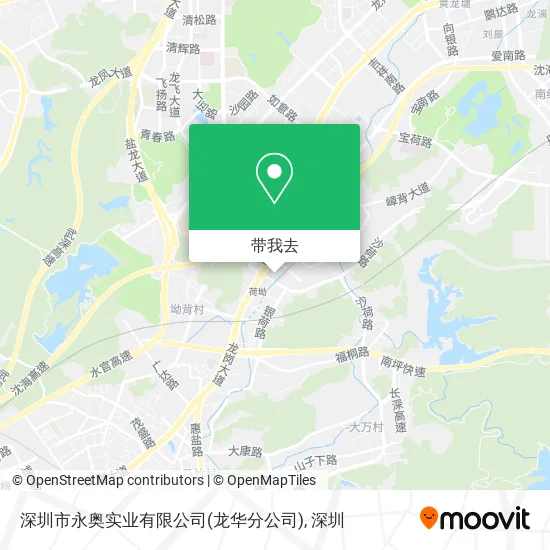 深圳市永奥实业有限公司(龙华分公司)地图
