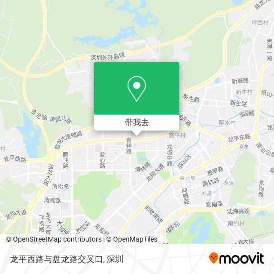 龙平西路与盘龙路交叉口地图