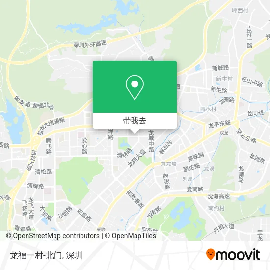 龙福一村-北门地图