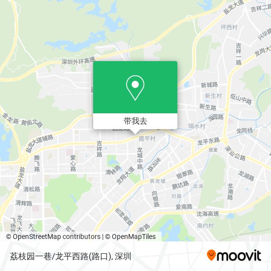 荔枝园一巷/龙平西路(路口)地图