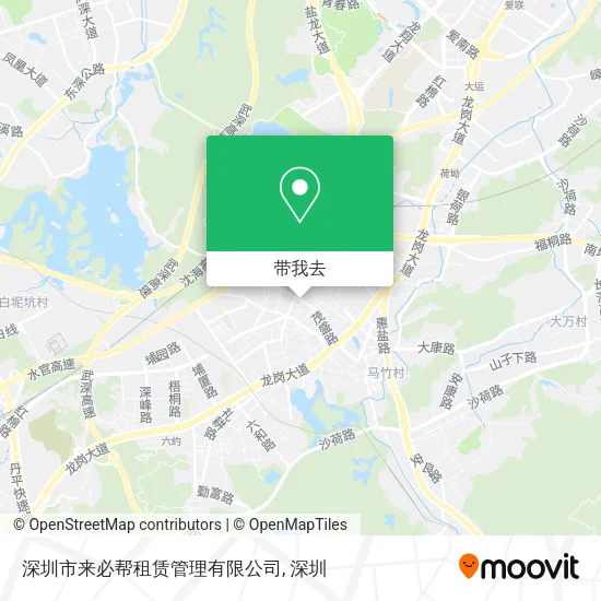 深圳市来必帮租赁管理有限公司地图