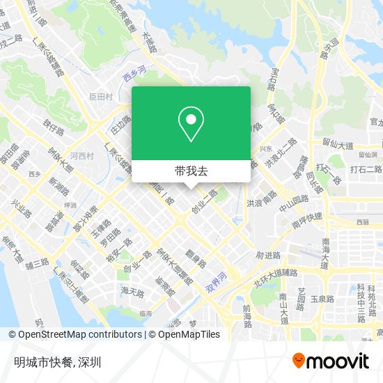 明城市快餐地图
