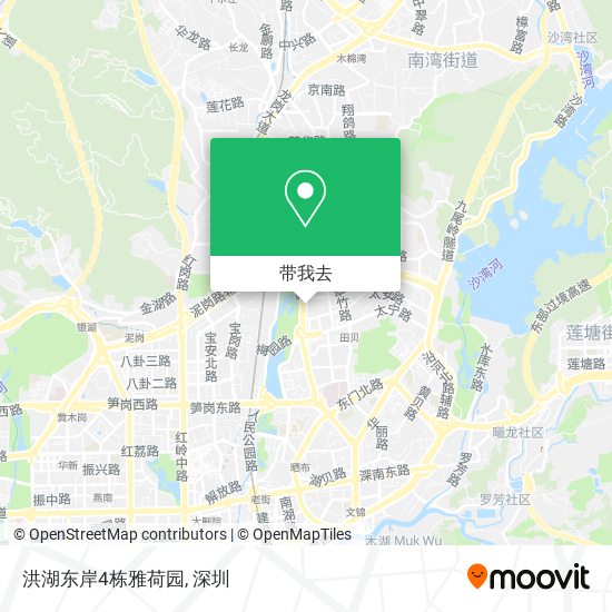 洪湖东岸4栋雅荷园地图
