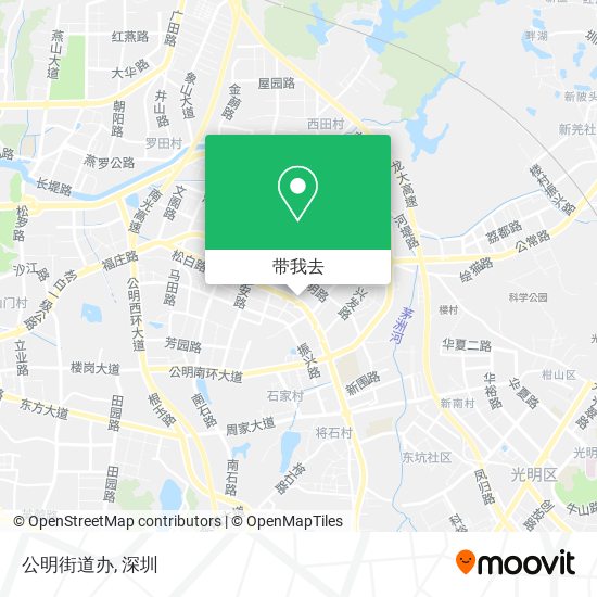 公明街道办地图