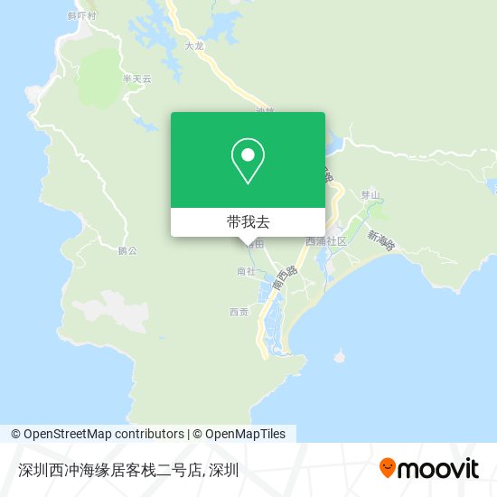 深圳西冲海缘居客栈二号店地图