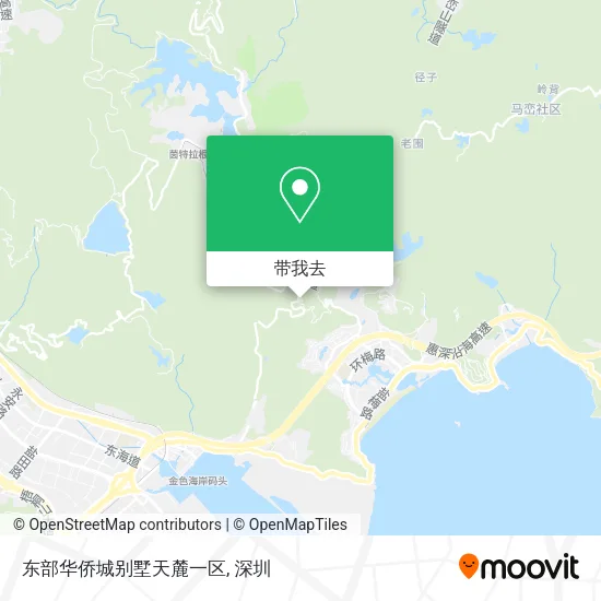 东部华侨城别墅天麓一区地图