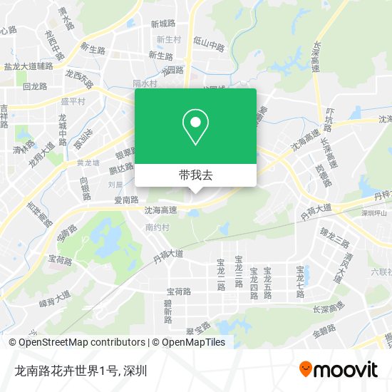 龙南路花卉世界1号地图