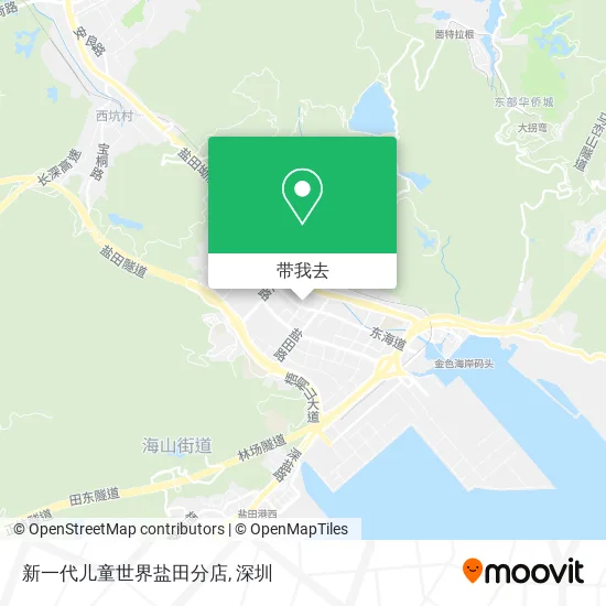 新一代儿童世界盐田分店地图