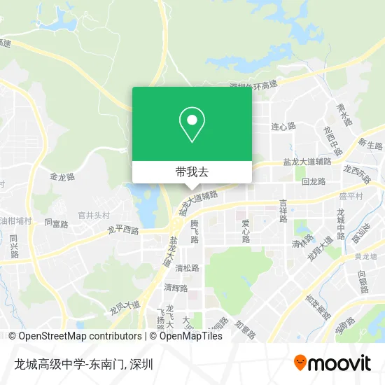 龙城高级中学-东南门地图