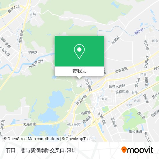 石田十巷与新湖南路交叉口地图