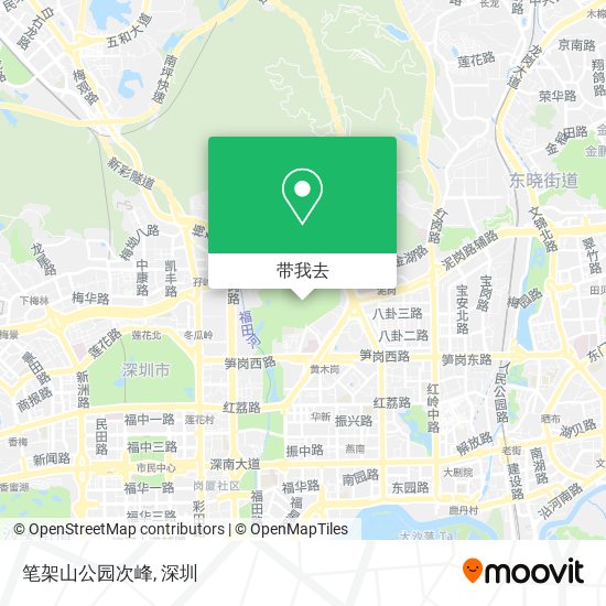 笔架山公园次峰地图