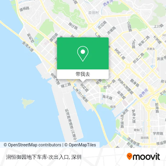 润恒御园地下车库-次出入口地图