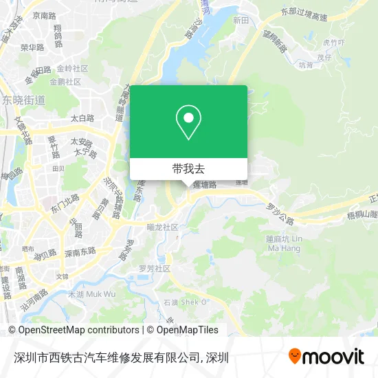 深圳市西铁古汽车维修发展有限公司地图