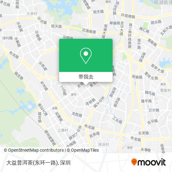 大益普洱茶(东环一路)地图