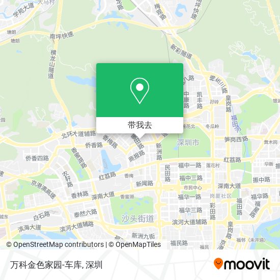 万科金色家园-车库地图