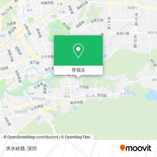 求水岭路地图