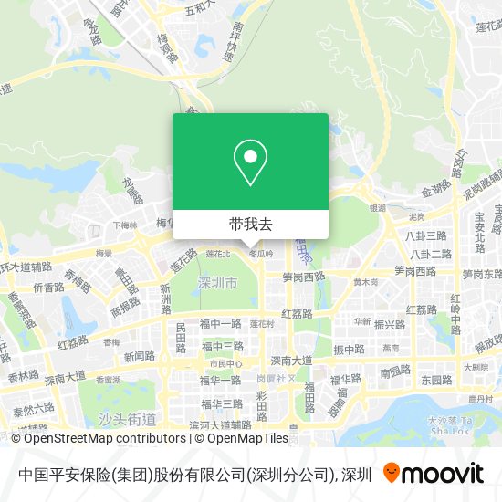 中国平安保险(集团)股份有限公司(深圳分公司)地图