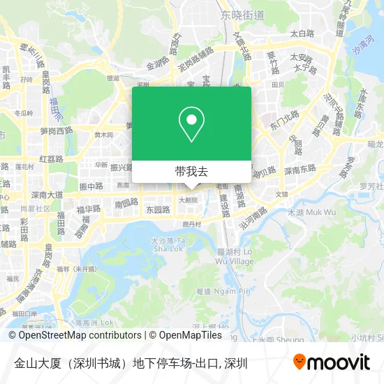 金山大厦（深圳书城）地下停车场-出口地图