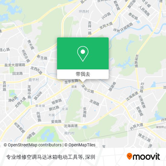 专业维修空调马达冰箱电动工具等地图