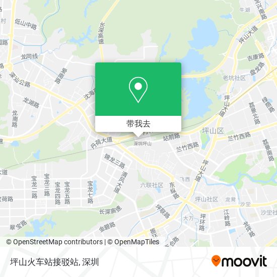 坪山火车站接驳站地图