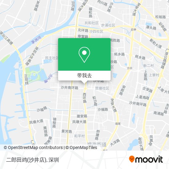 二郎田鸡(沙井店)地图