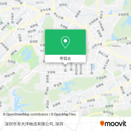 深圳市东大洋物流有限公司地图