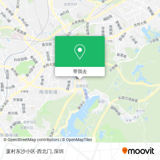 厦村东沙小区-西北门地图