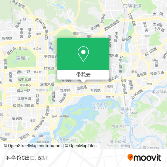 科学馆C出口地图