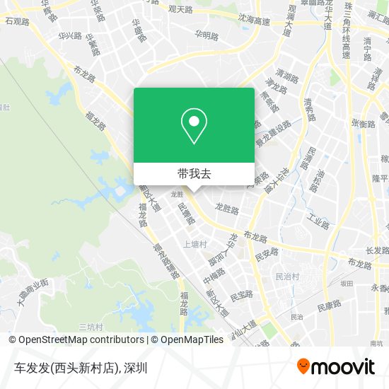 车发发(西头新村店)地图