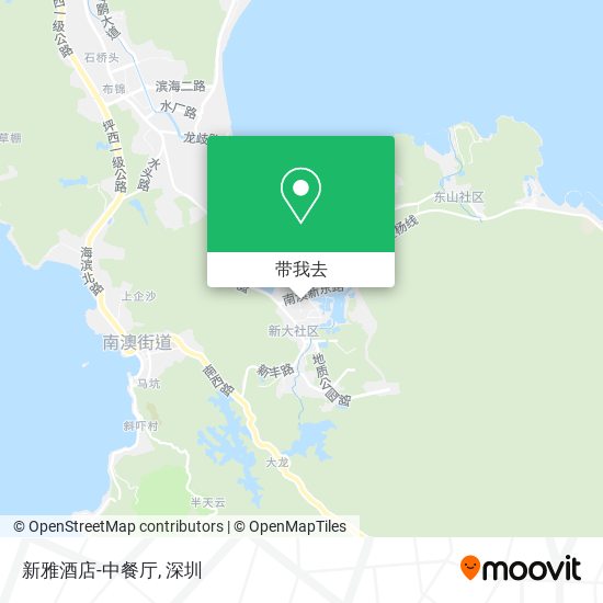新雅酒店-中餐厅地图