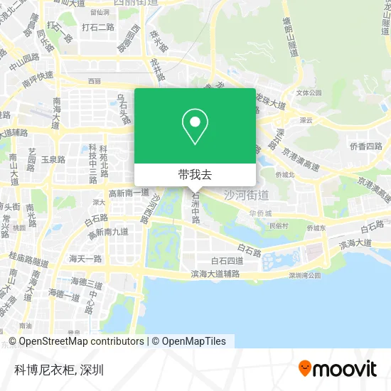 科博尼衣柜地图
