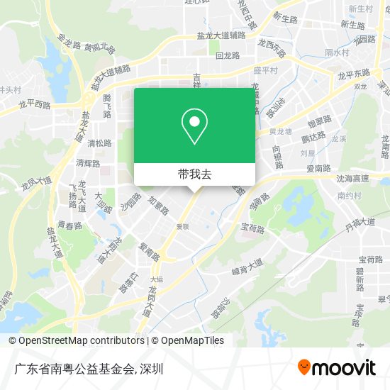 广东省南粤公益基金会地图
