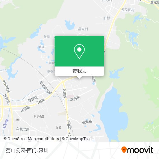 荔山公园-西门地图