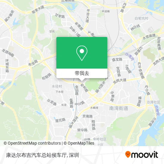 康达尔布吉汽车总站侯车厅地图